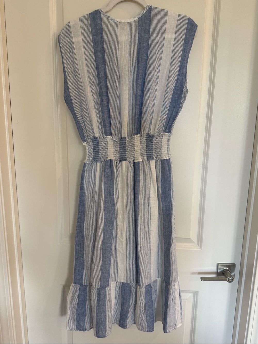 Rails Ashlyn Nevis Striped Linen Blend Midi Dress - Picture 3 of 10